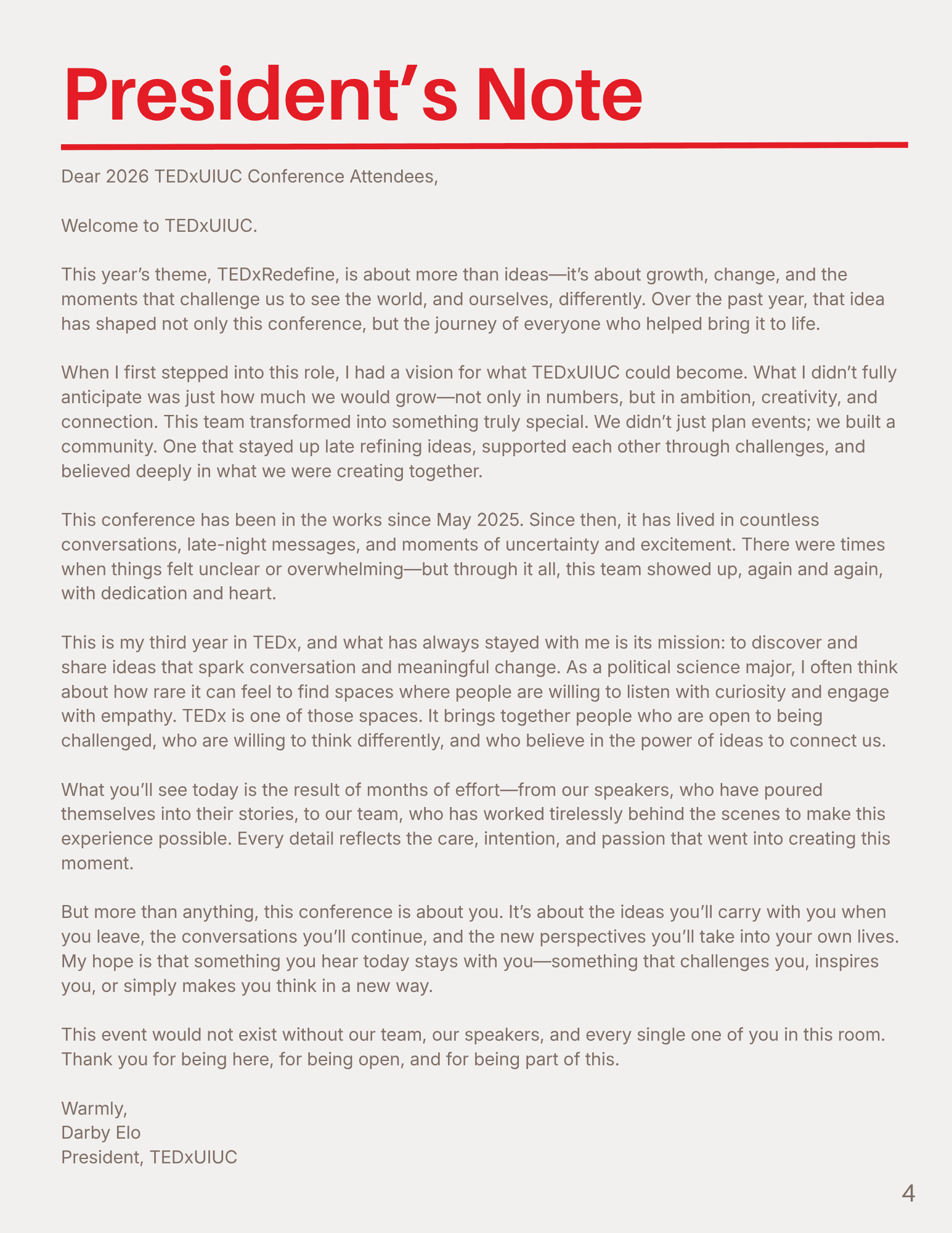 TEDxUIUC event brochure page 4