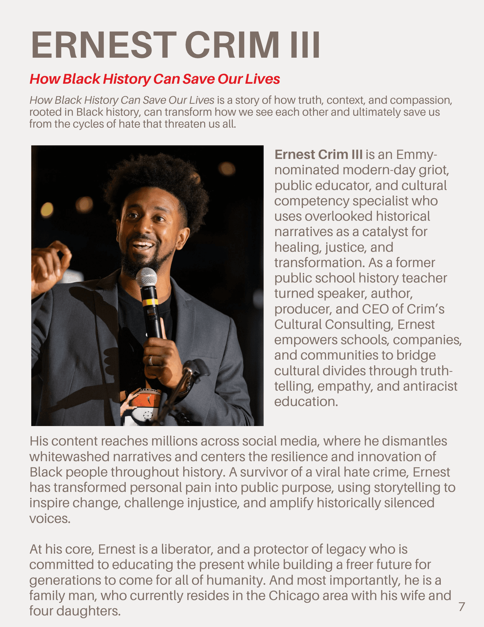 TEDxUIUC event brochure page 7