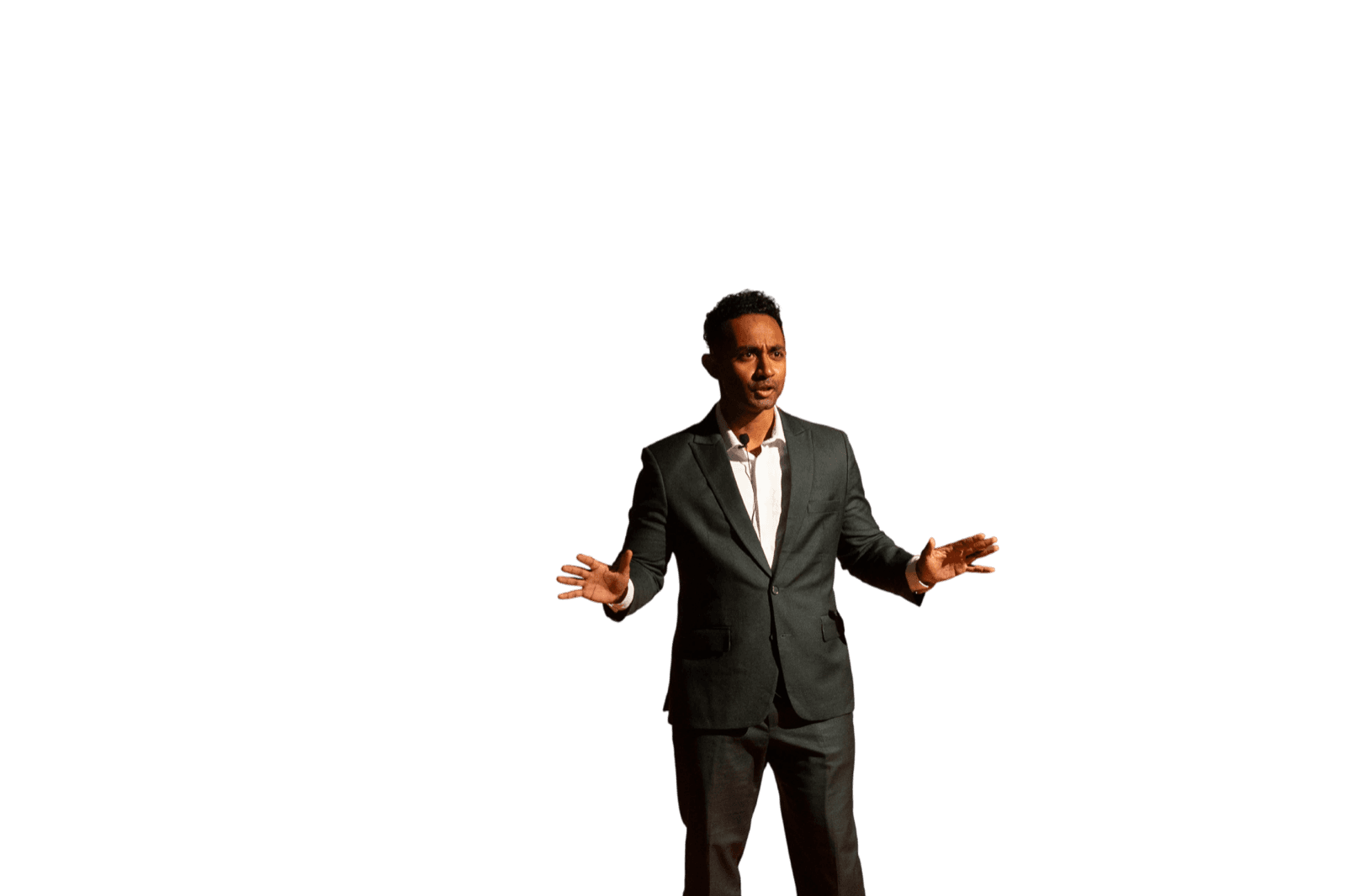 Foreground TEDx stage elements